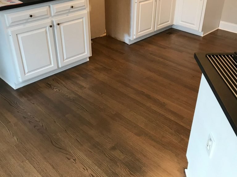 3.25 Red Oak, 50% Jacobean and 50% Classic Grey in Raleigh