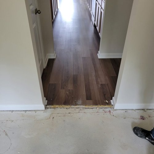 Replacing old hardwood floors with LVP