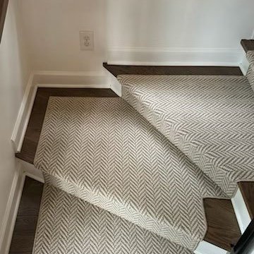 carpet stair installation example