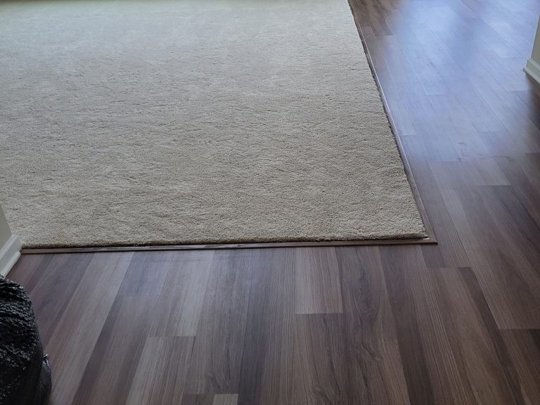 Newly installed luxury vinyl floors and carpet in Raleigh, NC