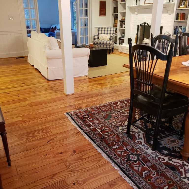 Sanded and Finished Pine Hardwoods in Raleigh, NC