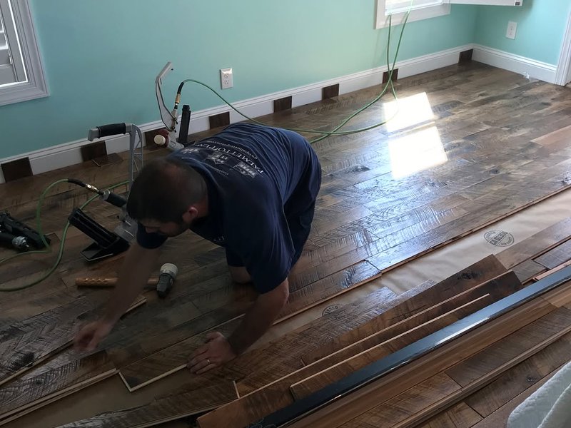 Flooring installation by Preferred Floors