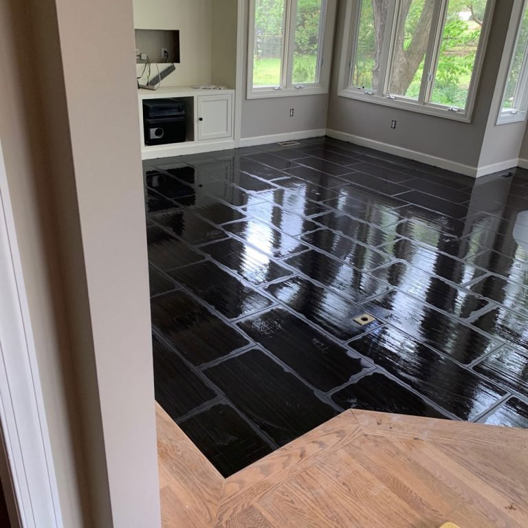 Tile Installation: 15×30 Jaipur Midnight in Raleigh, NC