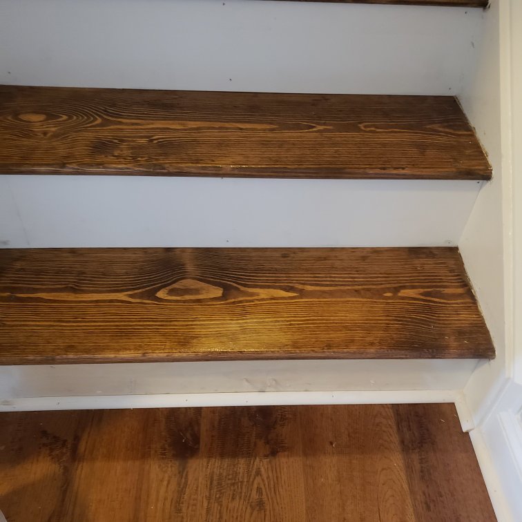 Stained Pine to match LVP in Raleigh, NC